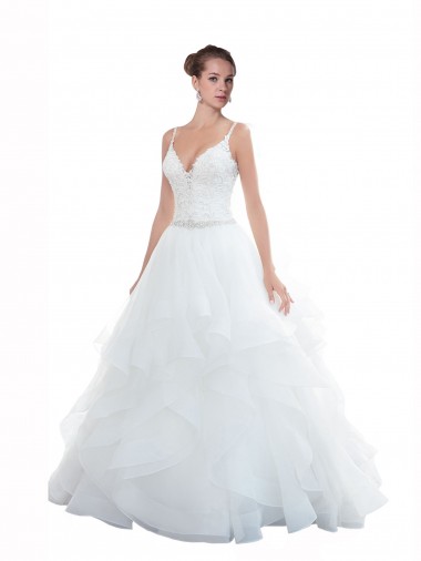 Sleeveless Sweetheart Tulle White Chapel Train Beach Wedding Dress Sydney