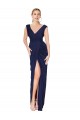Sleeveless High Neck Soft Chiffon Dark Navy Long Formal Evening Gown / Prom Dress / Bridesmaid Dress Sydney