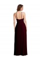 Sleeveless Halter Neck Soft Chiffon Burgundy Gold Long Semi Formal Evening Dress / Bridesmaid Dress Sydney