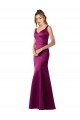 Sleeveless Bateau Neck Satin Merlot Long Black Tie Evening Gown / Prom Dress / Bridesmaid Dress Sydney