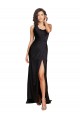 Sleeveless One Shoulder Silk like Satin Black Long Evening Dress / Bridesmaid Dress Sydney