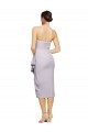Sleeveless Strapless Stretch Crepe Arctic Lilac Cocktail Length High Low Evening Gown / Prom Dress / Bridesmaid Dress Sydney