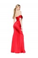Sleeveless High Neck Stretch Satin Red Long Formal Evening Gown / Prom Dress / Bridesmaid Dress Sydney